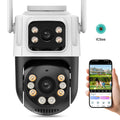 P2 PTZ IP Camera Outdoor WiFi Security Camera Automatic Tracking Wireless CCTV Camera with iCsee Dual Lens